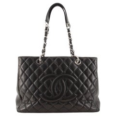 Chanel Grand Shopping Tote Quilted Caviar