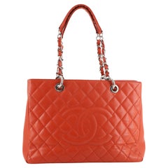 Chanel Große Shopping Tote Gesteppt Kaviar