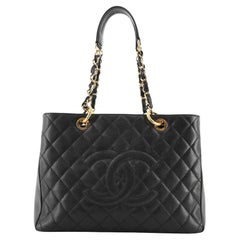 Chanel Grand Shopping Tote Quilted Caviar