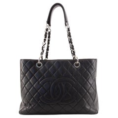 Chanel Grand Shopping Tote Quilted Caviar Chanel Grand Shopping Tote Quilted Caviar