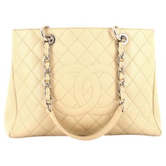 Chanel Grand Shopping Tote Quilted Caviar Chanel Grand Shopping Tote Quilted Caviar