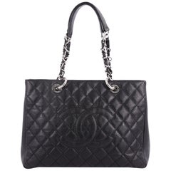 Chanel Grand Shopping Tote Quilted Caviar