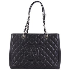 Chanel Grand Shopping Tote Quilted Caviar