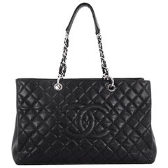Chanel Grand Shopping Tote Quilted Caviar XL