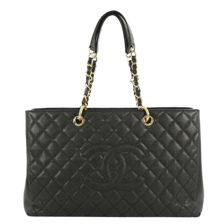 Chanel Grand Shopping Tote Quilted Caviar XL