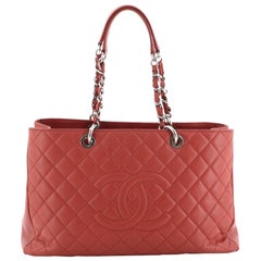 Chanel Grand Shopping Tote Quilted Caviar XL 