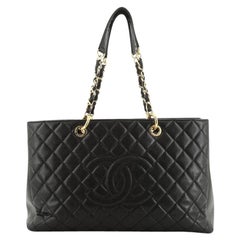 Chanel Grand Shopping Tote Quilted Caviar XL 