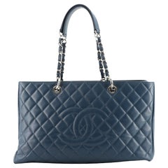 Chanel Große Shopping Tote Gesteppt Kaviar XL