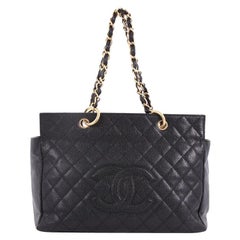 Chanel Grand Timeless Shopping Tote Quilted Caviar
