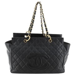 Chanel Grand Timeless Shopping Tote Quilted Caviar