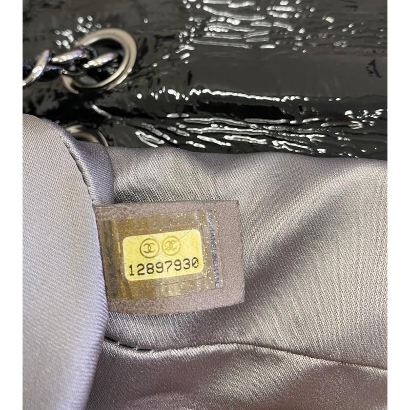 Chanel Graphic Edge Flap Bag Quilted Patent Vinyl Medium 1