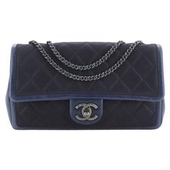 Chanel Graphic Flap Bag Quilted Iridescent Calfskin Medium