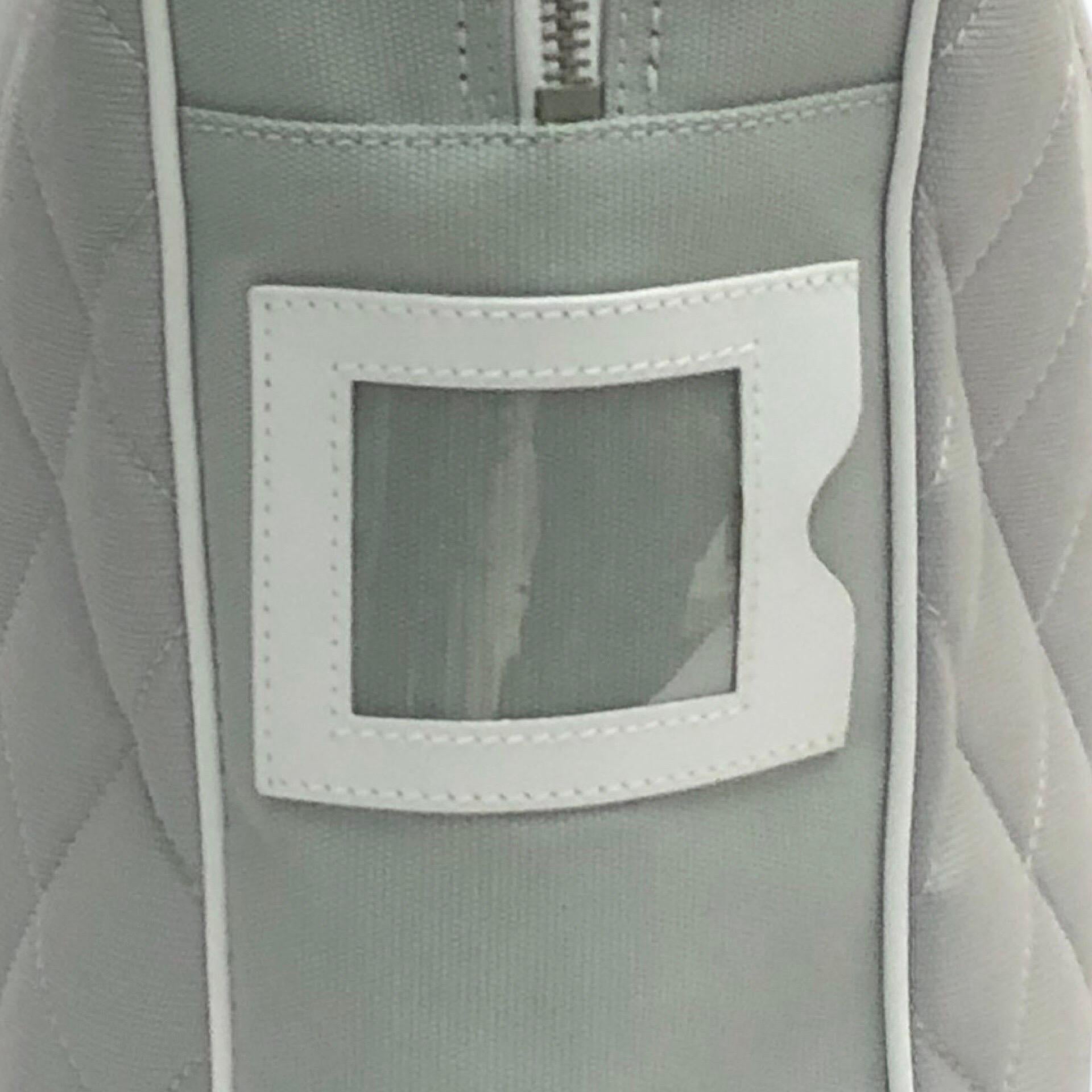 Gray Chanel gray canvas boston style bag For Sale