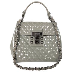 gray hobo bag Chanel Gray Quilted Polished Calfskin Satchel