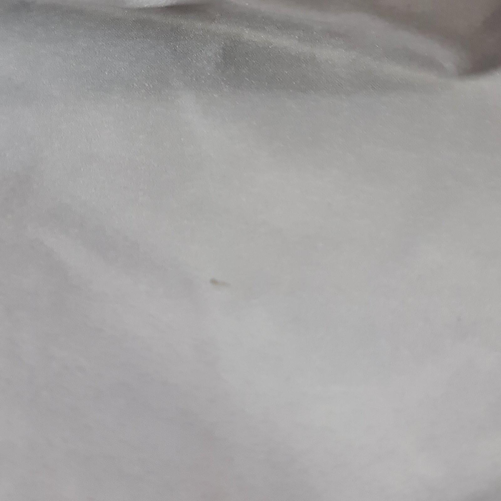 Gonna al ginocchio in seta grigia Chanel Sz.38 in vendita 2