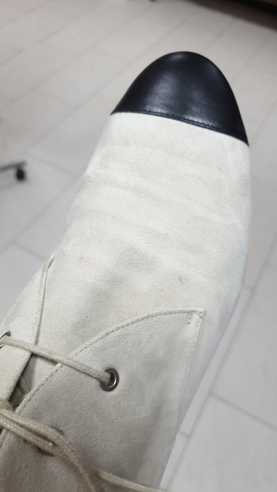 Chanel Gray Suede Lace Up Ankle Boots Booties Sz.39 For Sale 3