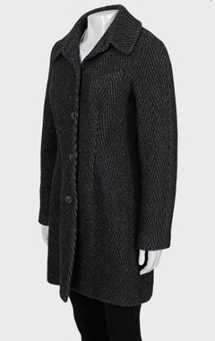 Chanel Gray Wool Coat