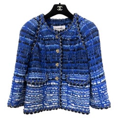Chanel Greece CC Owl Buttons Ribbon Tweed Jacket