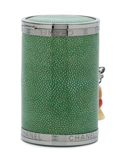 Chanel Green Barrel Minaudière