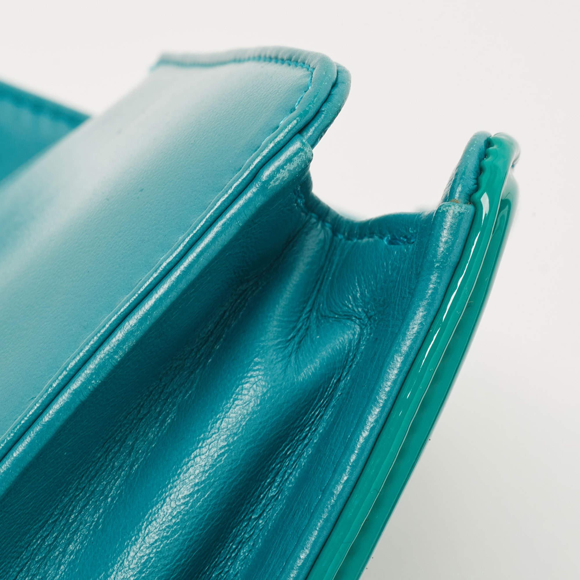 Chanel Green/Blue Plexiglass and Leather Boy Brick Flap Bag 6