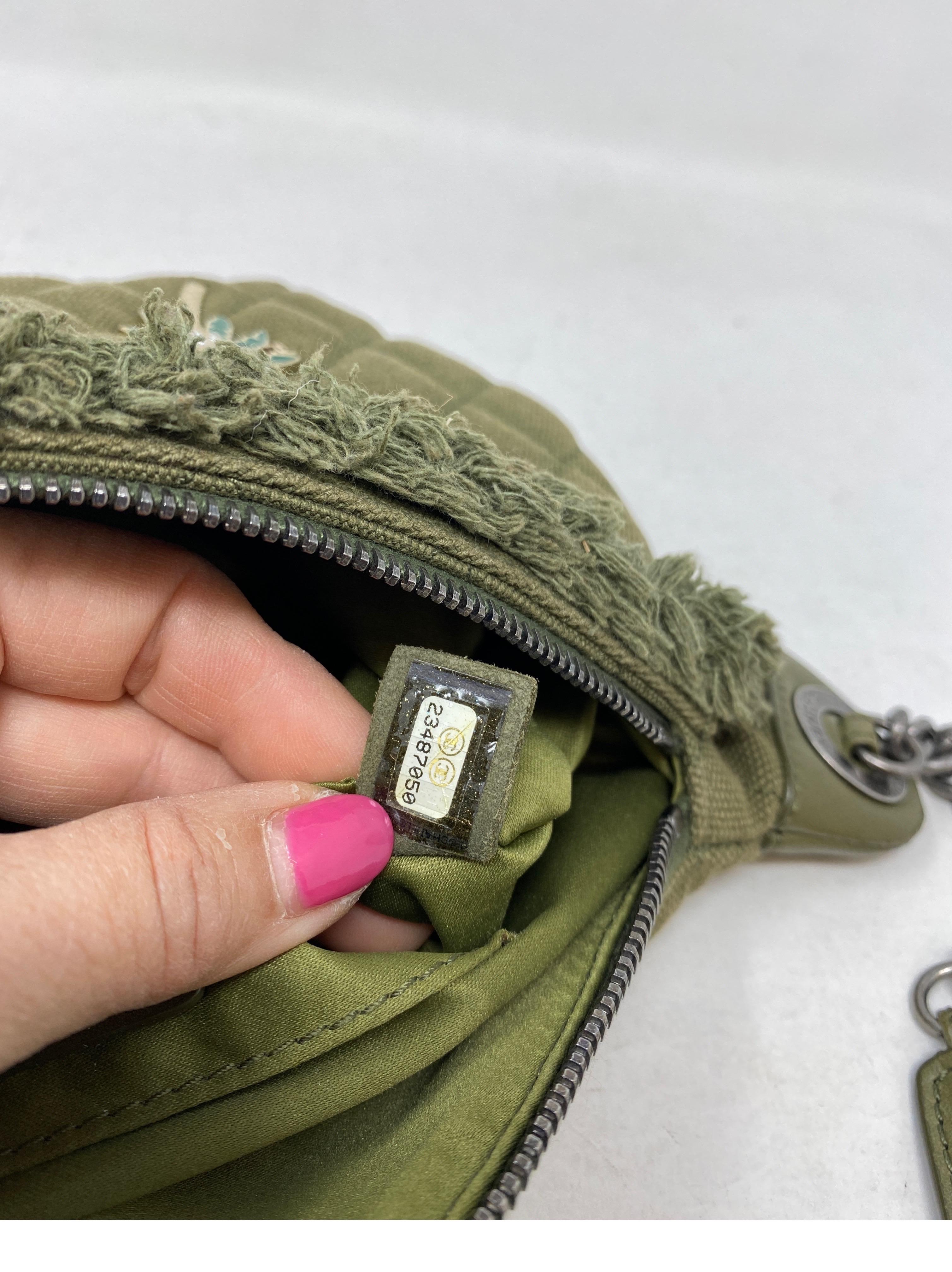 Chanel Green Canvas Cuban Fanny Pack 10