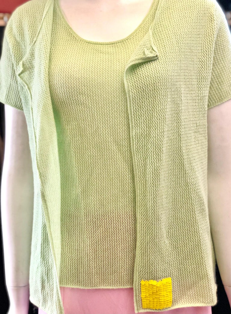Chanel Green Cashmere Twin Sets In Excellent Condition For Sale In Sheung Wan, HK