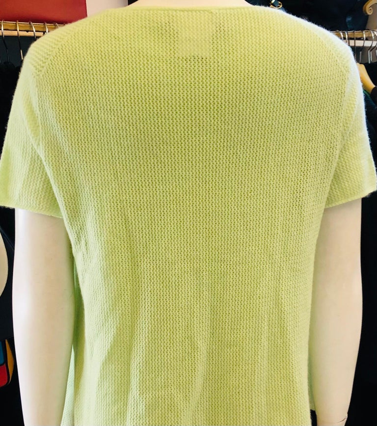 Women's Chanel Green Cashmere Twin Sets For Sale