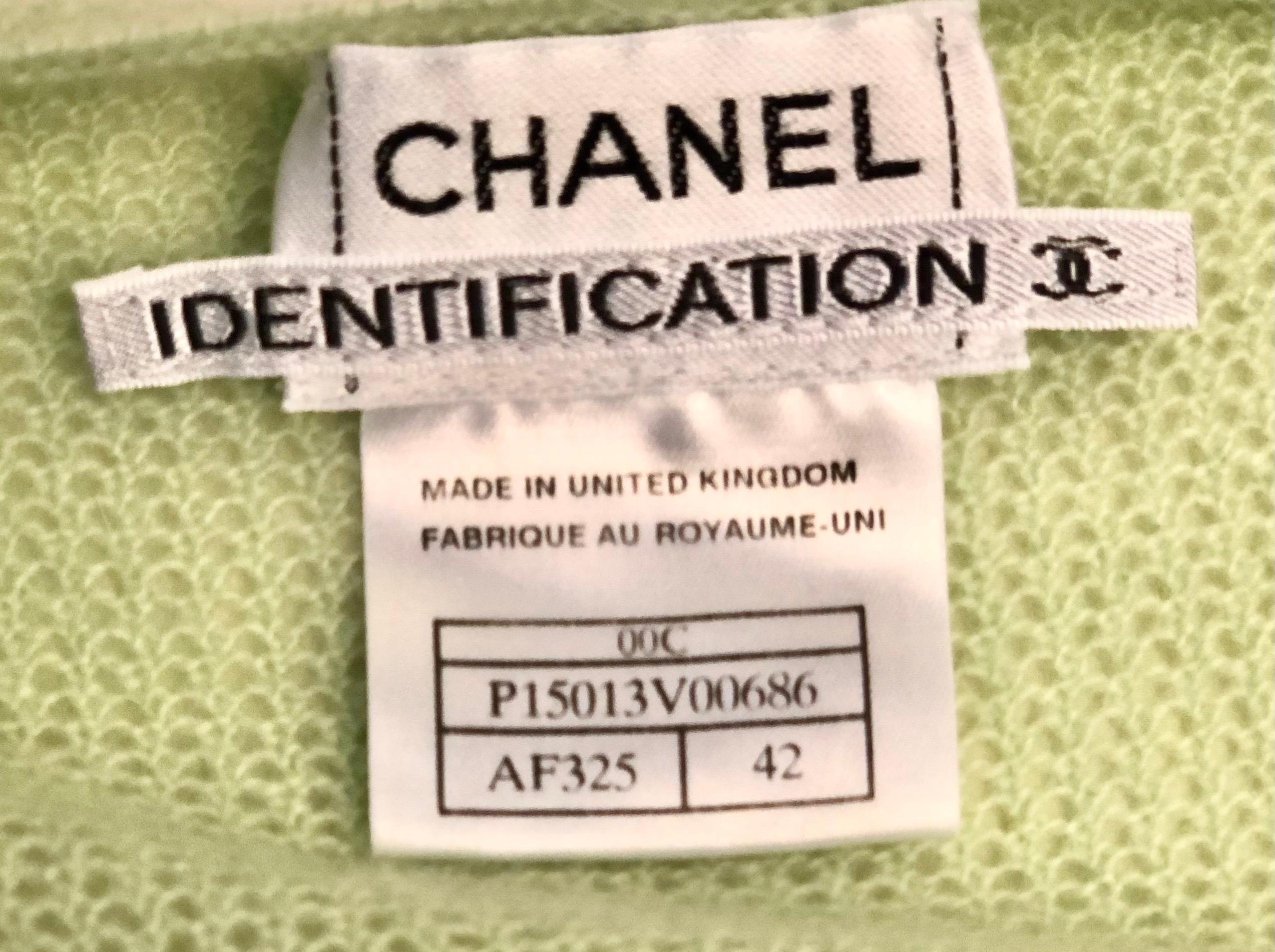 Chanel Green Cashmere Twin Sets For Sale 2