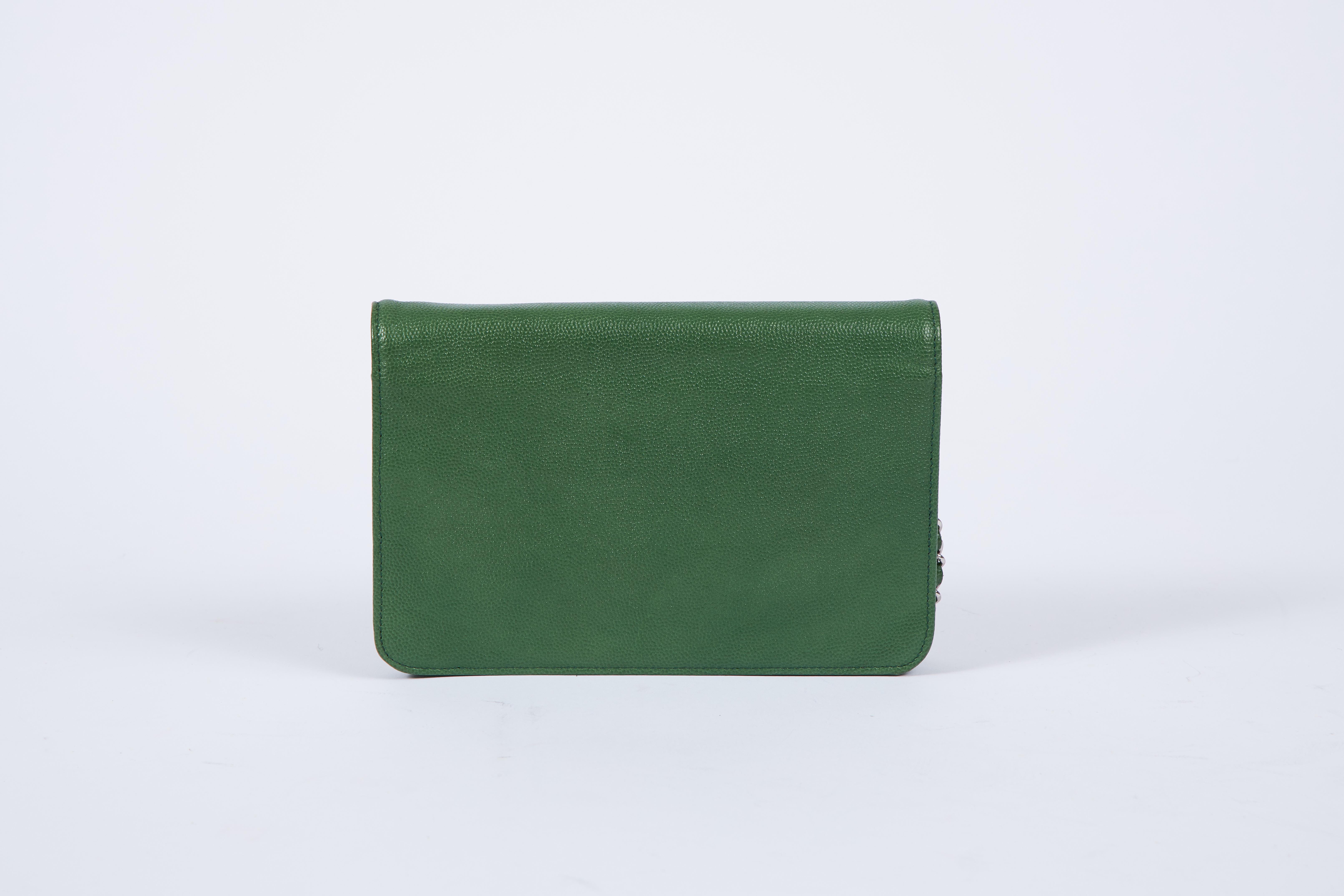 chanel green crossbody