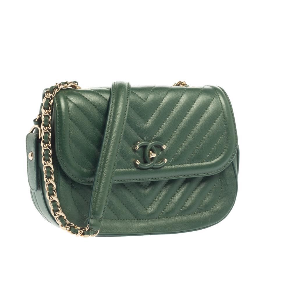 chanel grün tasche