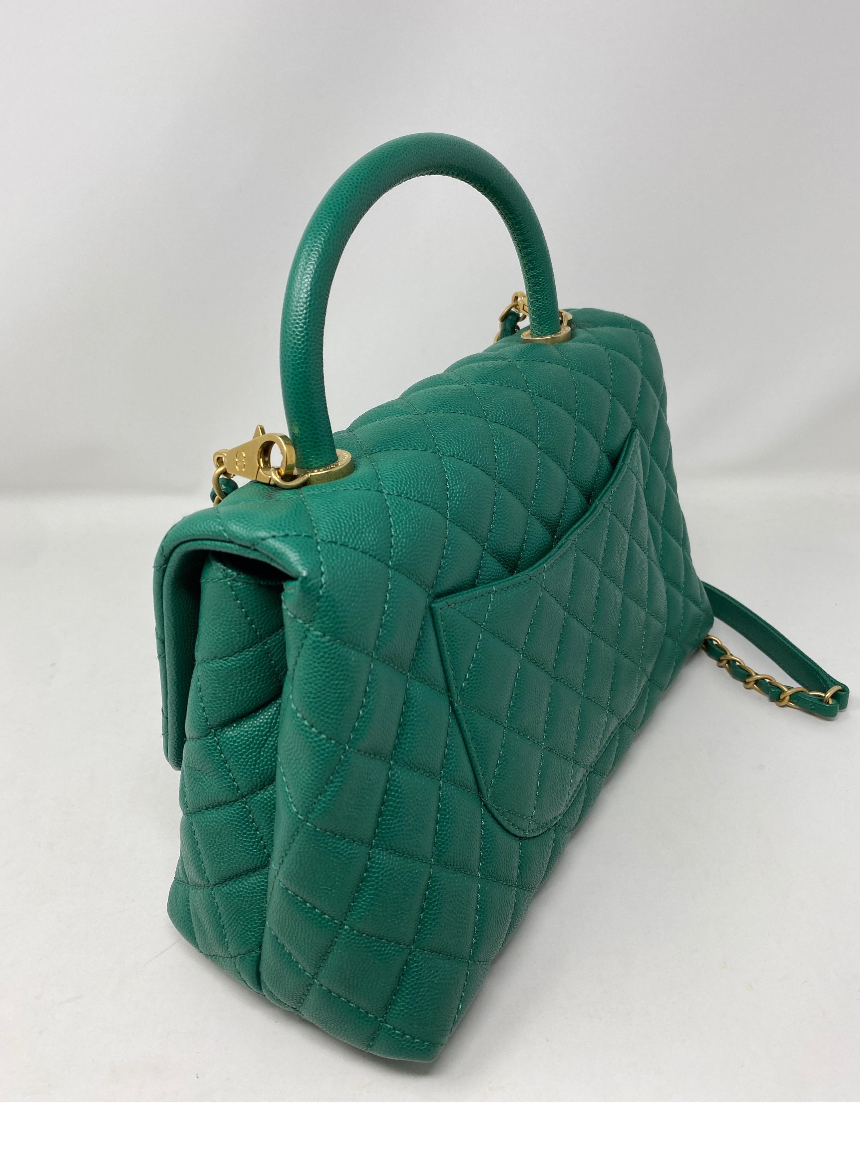 Chanel Grün Coco Henkeltasche 6