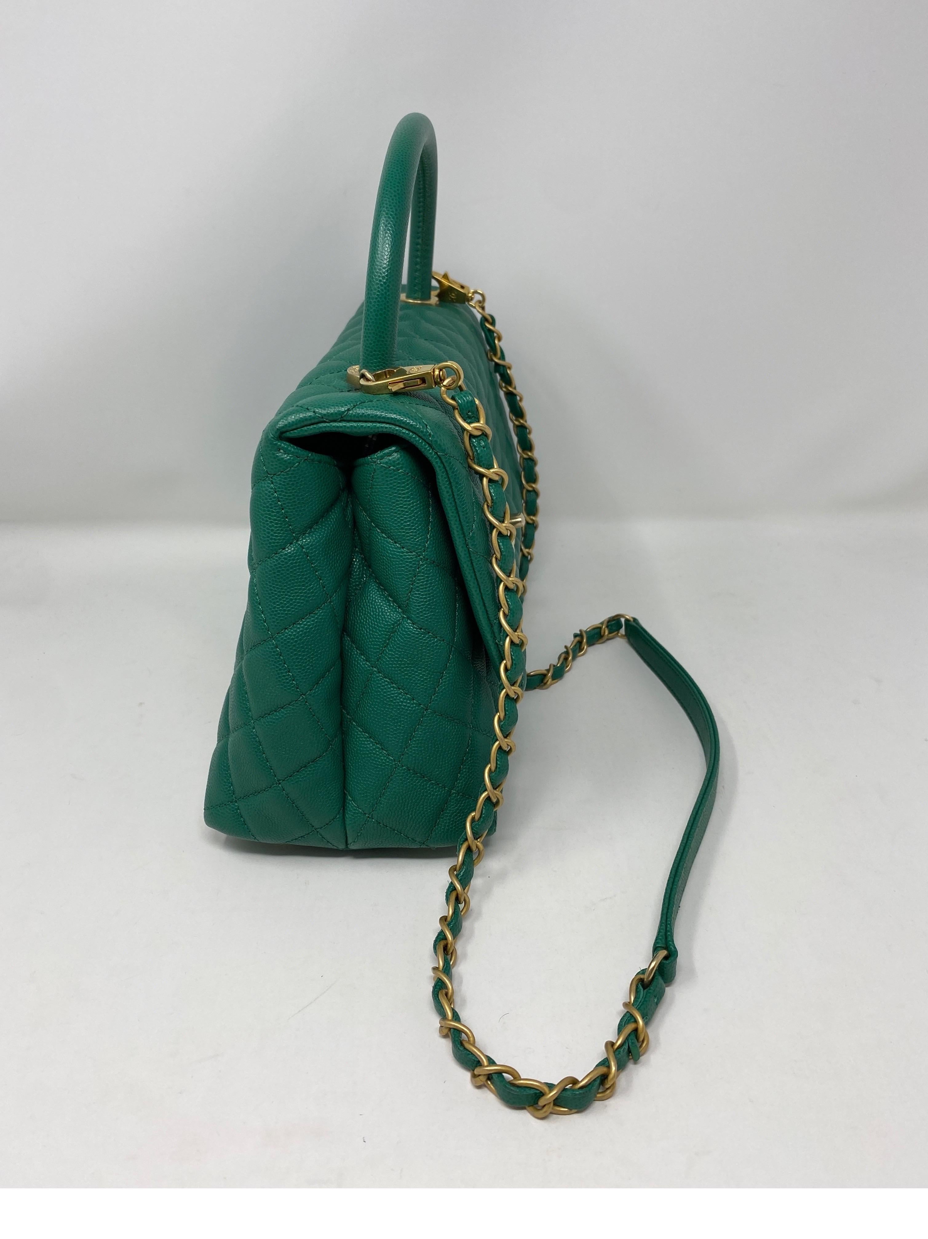 Chanel Grün Coco Henkeltasche 3
