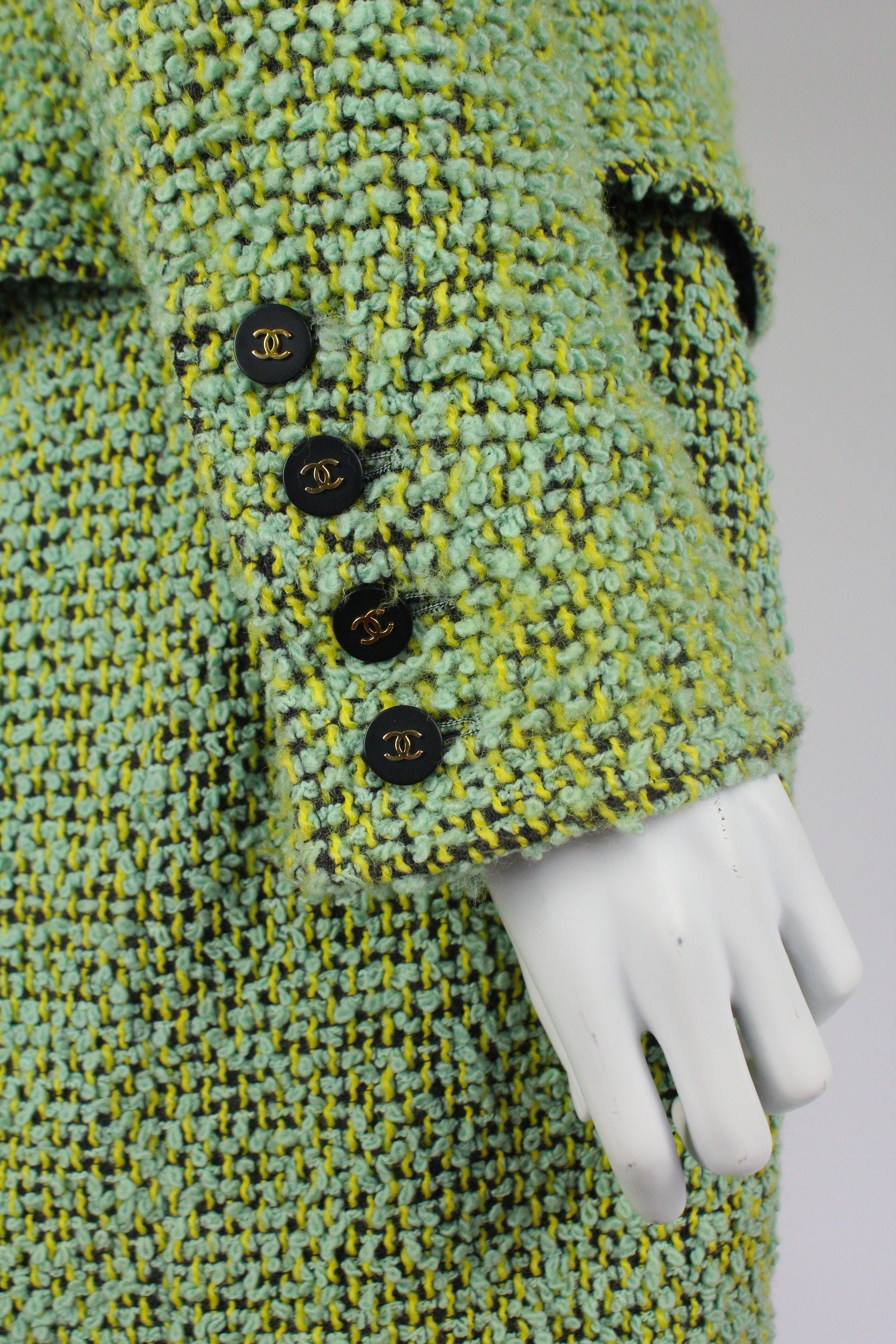 Chanel Green Jacket/Skirt Suit F/W 1994 4