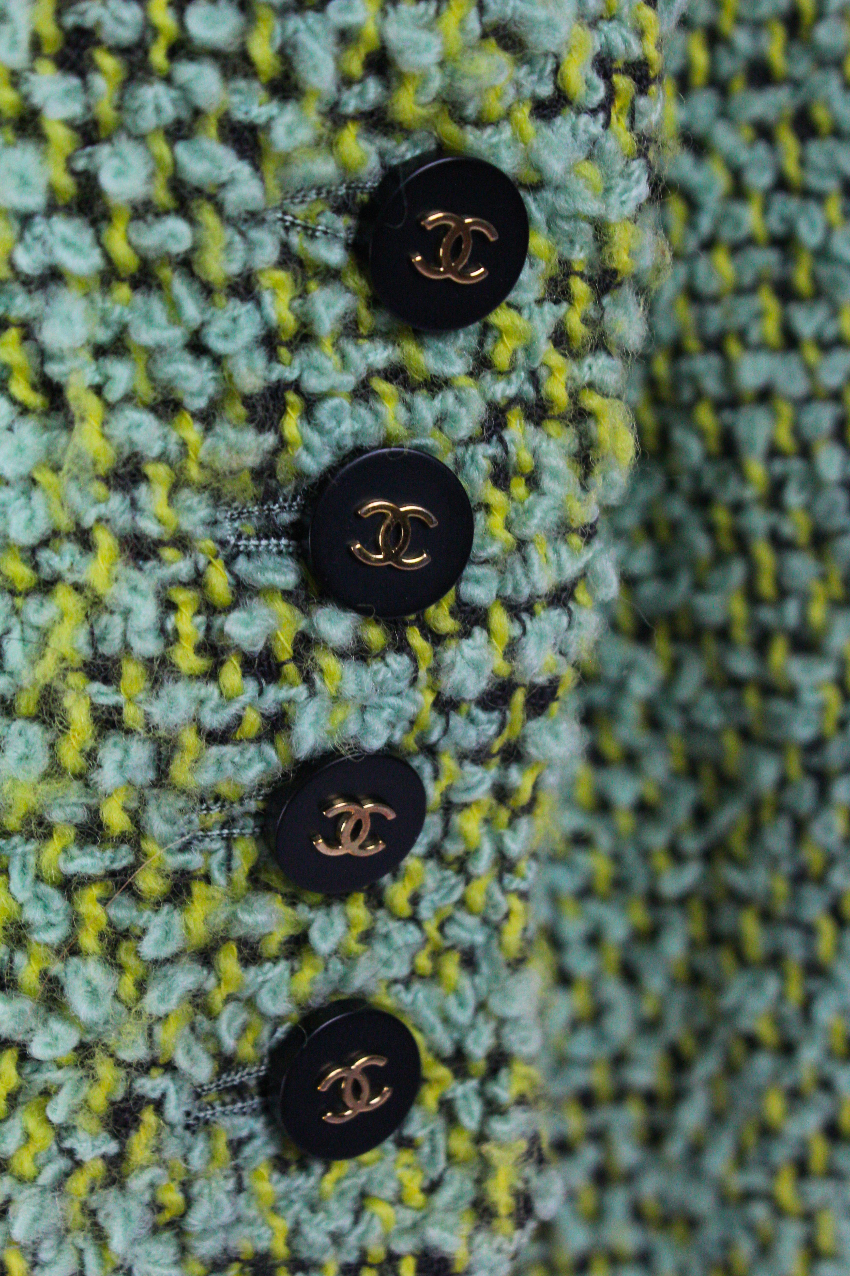 Chanel Green Jacket/Skirt Suit F/W 1994 5