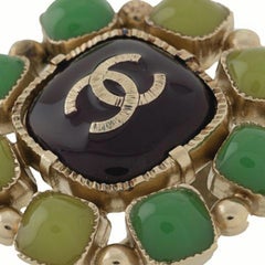 Chanel Green Jewelled Ring