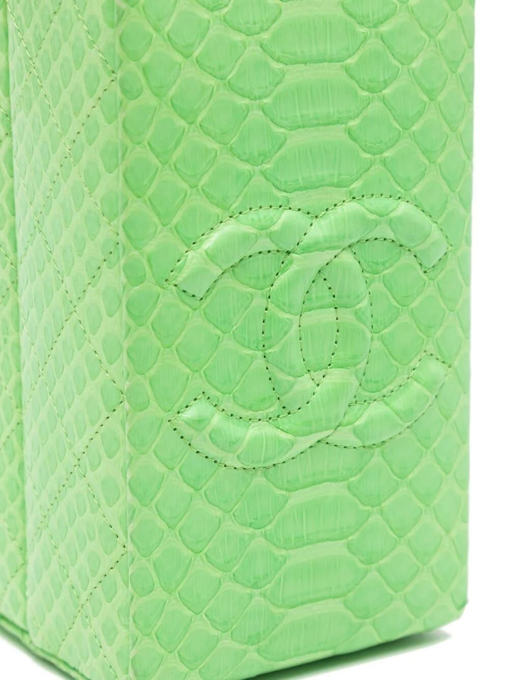 First seen in Chanel's Autumn/Winter 2014 runway Collection, inspired by the supermarket, the Lait de Coco minaudière is an exemplary collectors item. For this collection, Karl Lagerfeld transformed everyday items into beautifully crafted