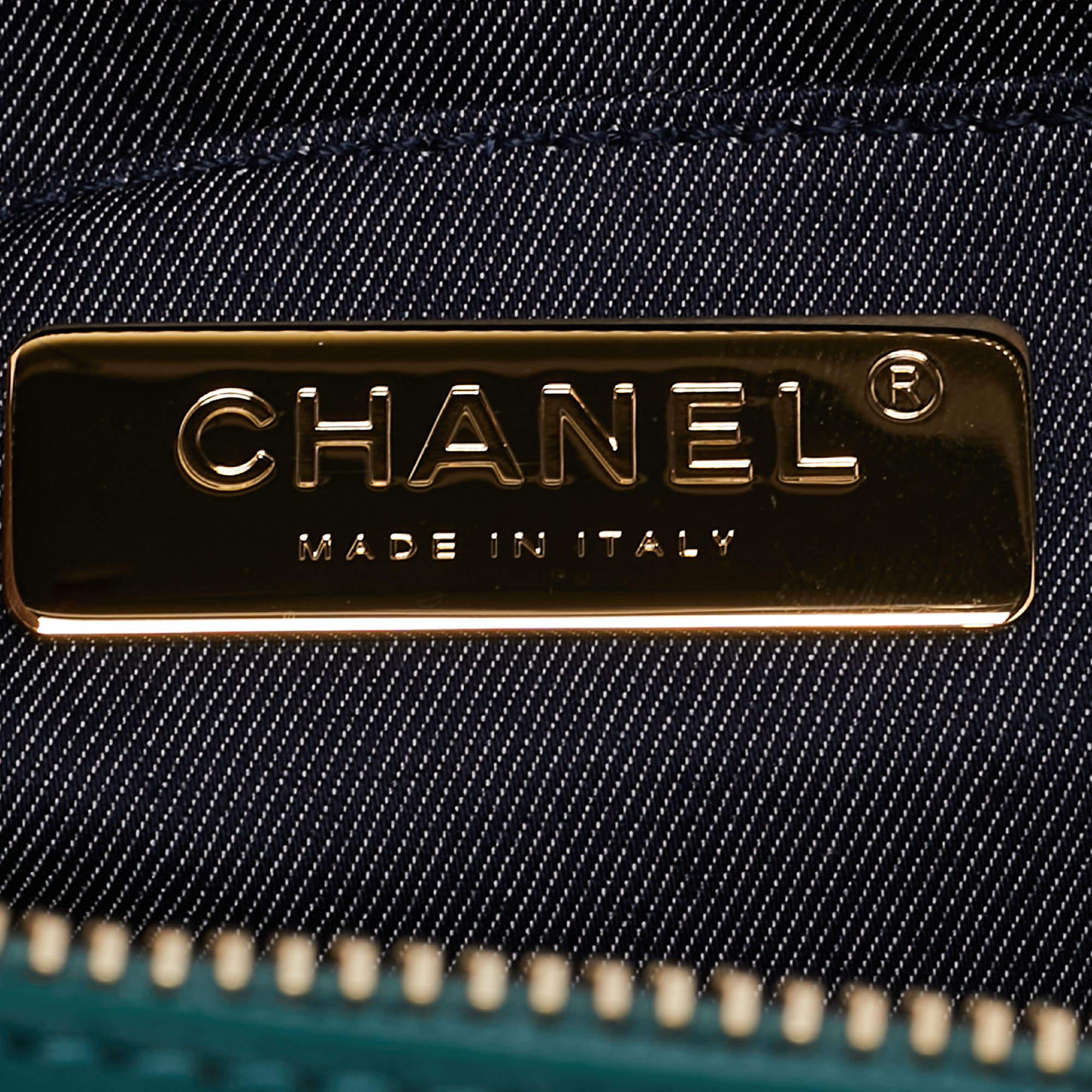 Chanel Green Leather CC Mania Waist Bag 8