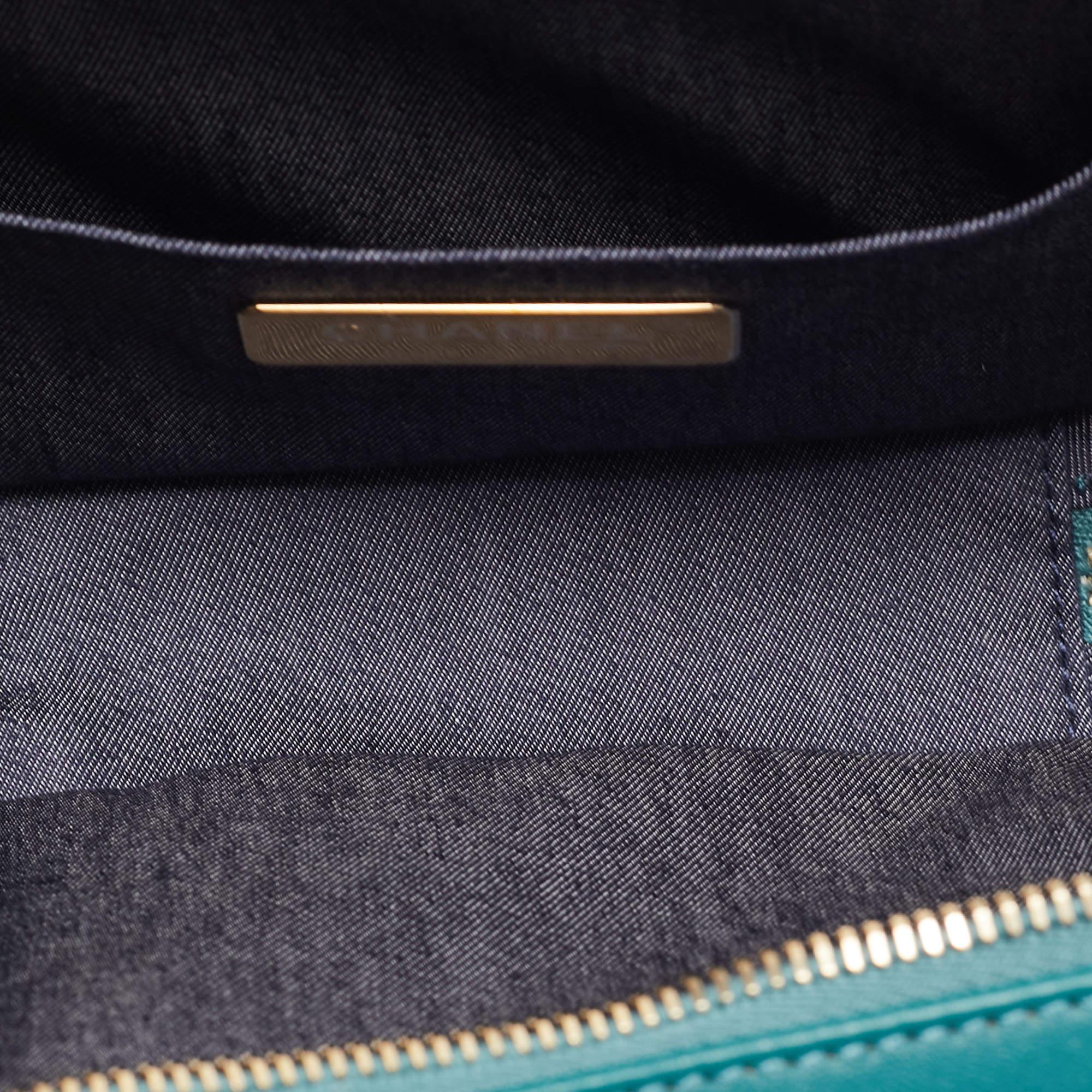 Chanel Green Leather CC Mania Waist Bag 4