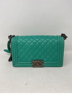 Chanel Green Medium Boy Bag