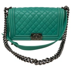 Chanel Green Medium Boy Bag
