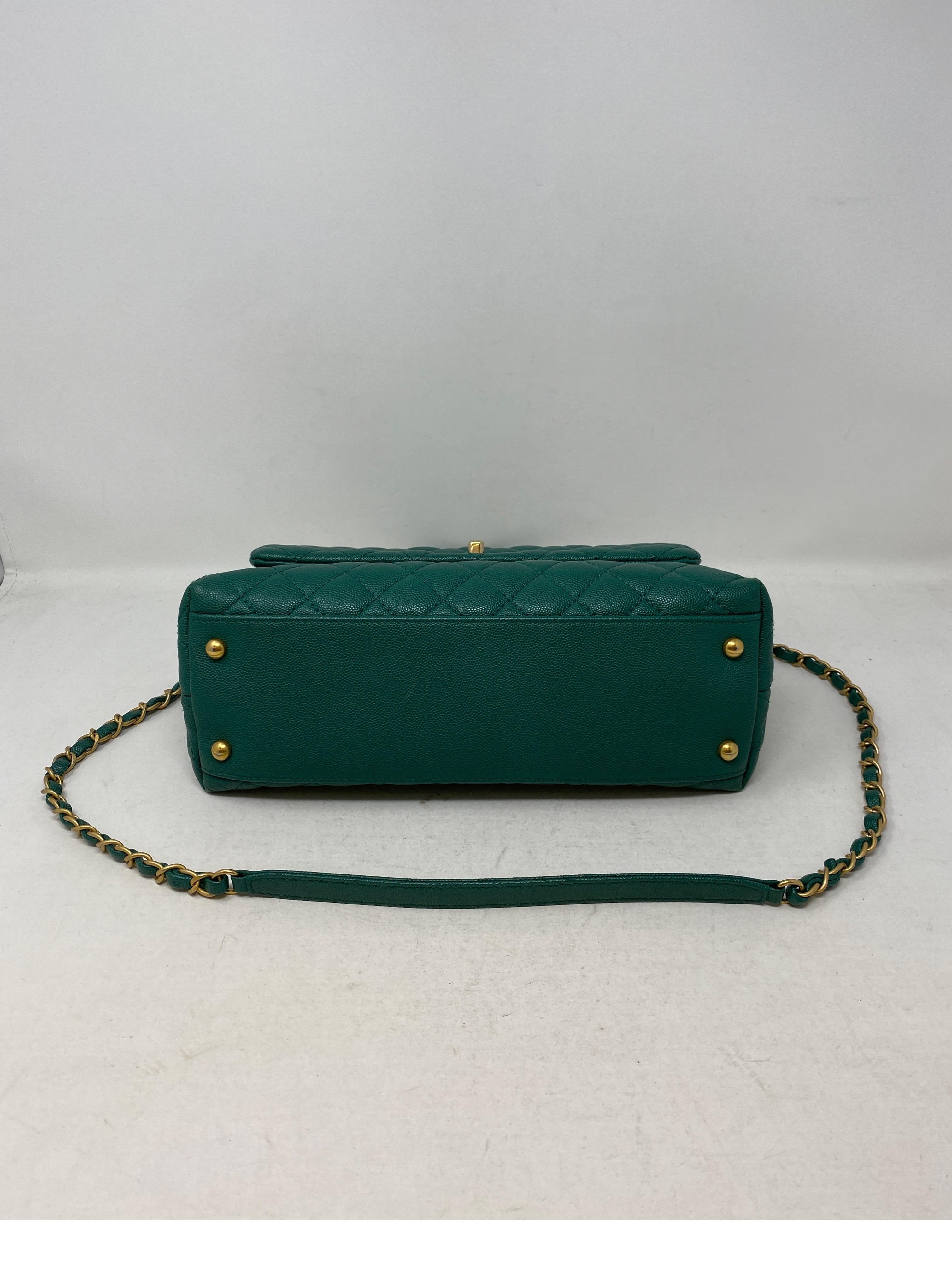 chanel bags green