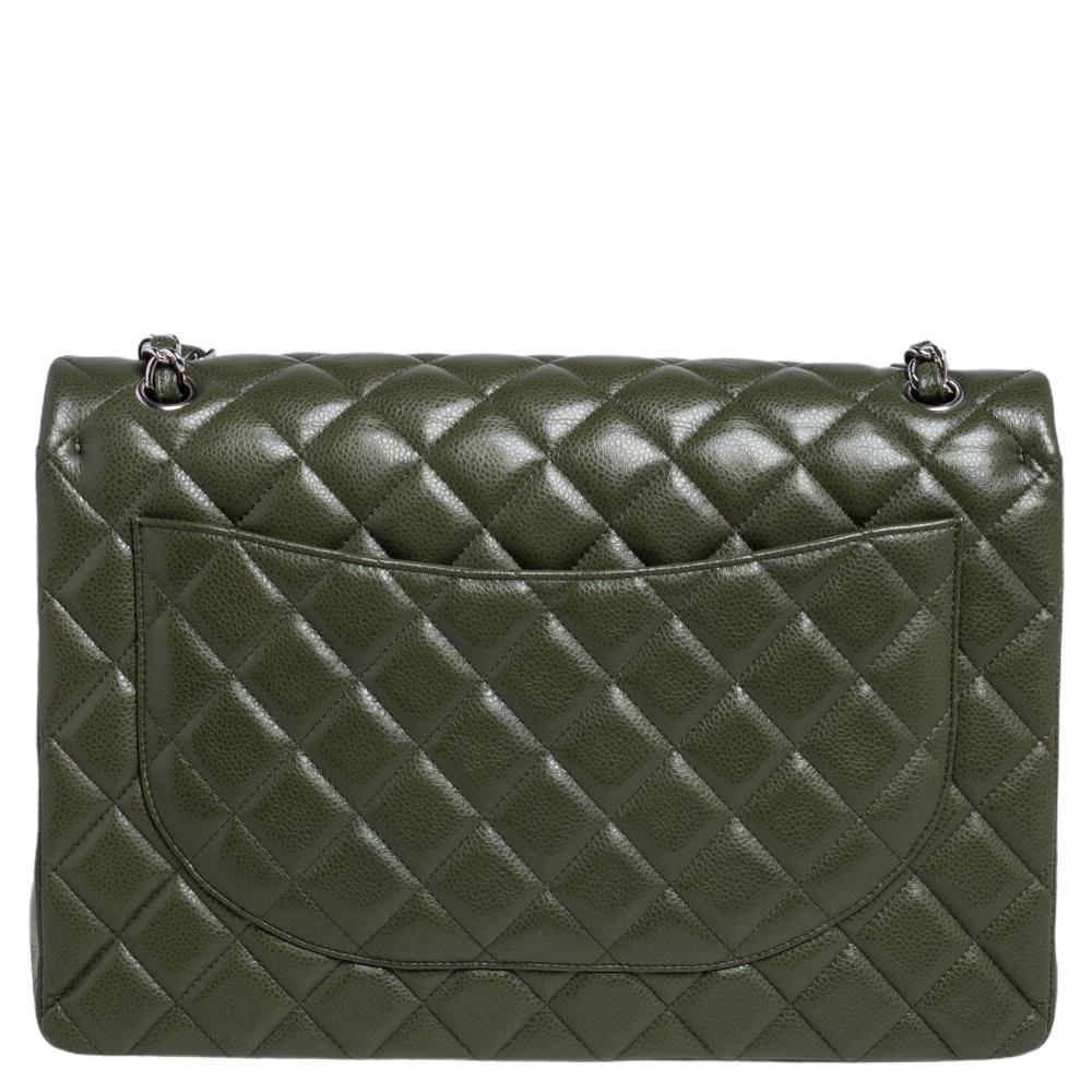 Chanel's Flap bags are iconic and monumental in the history of fashion. This classic double flap bag is a buy that is worth every bit of your splurge. Exquisitely crafted from Caviar leather, the bag features signature quilts all over the exterior!
