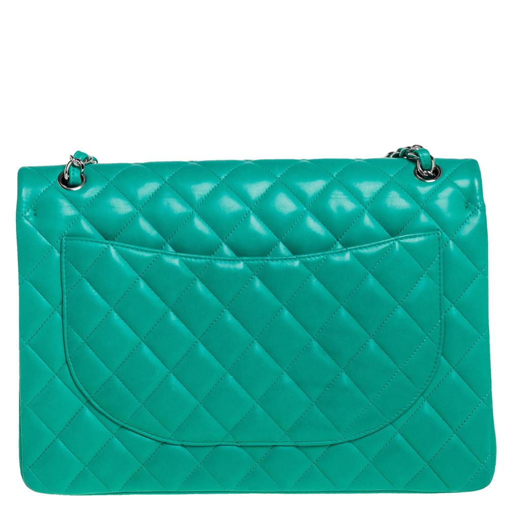 chanel bags green
