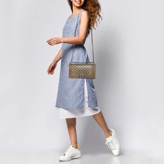 Borsa Chanel Greene & Greene in pelle trapuntata con patta media per ragazzo