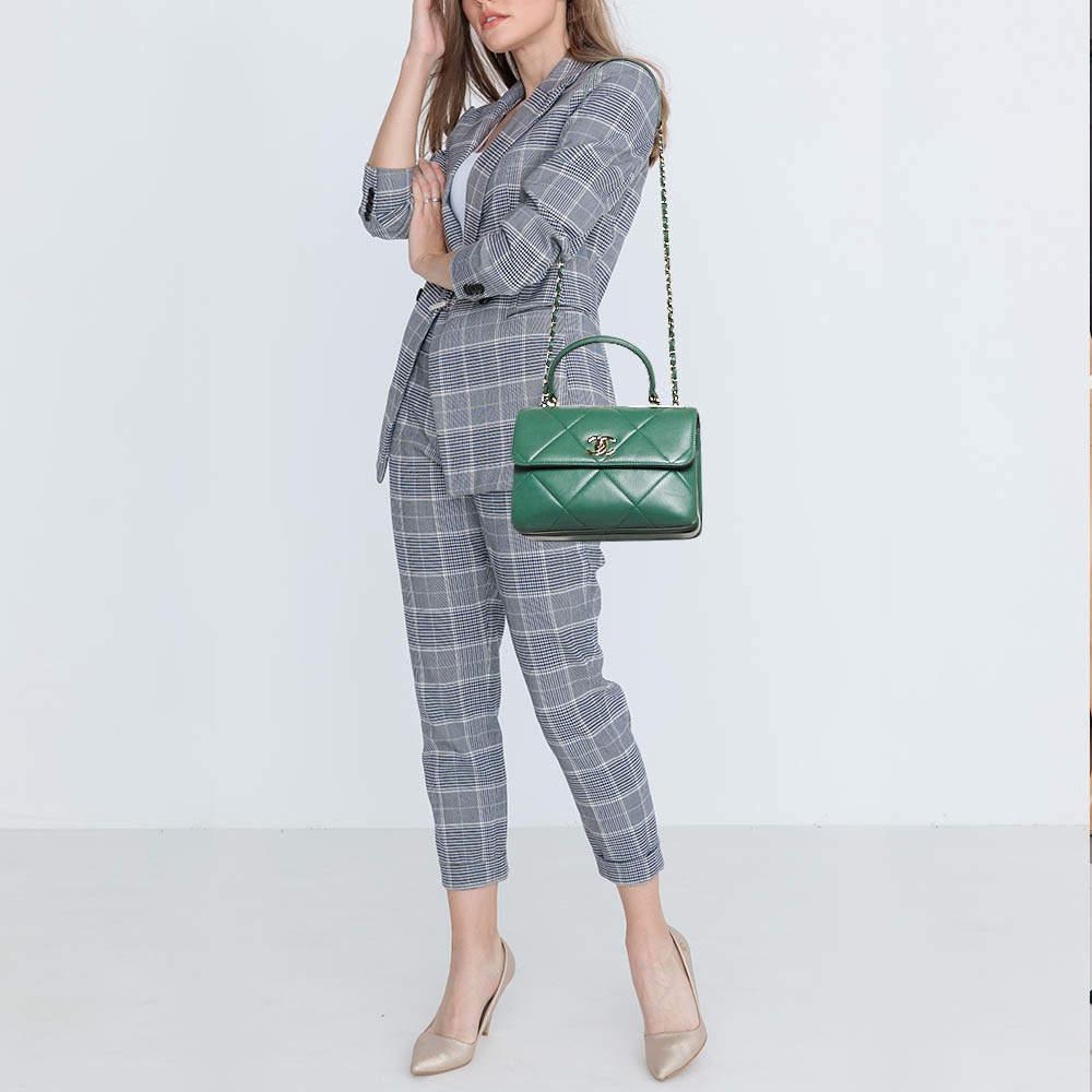 With flawless craftsmanship immense style quotient and an air of elegance this Chanel bag has it all Stitched to perfection the handbag is made using only prime quality materials so that it lasts you forever. With signature elements displayed on the
