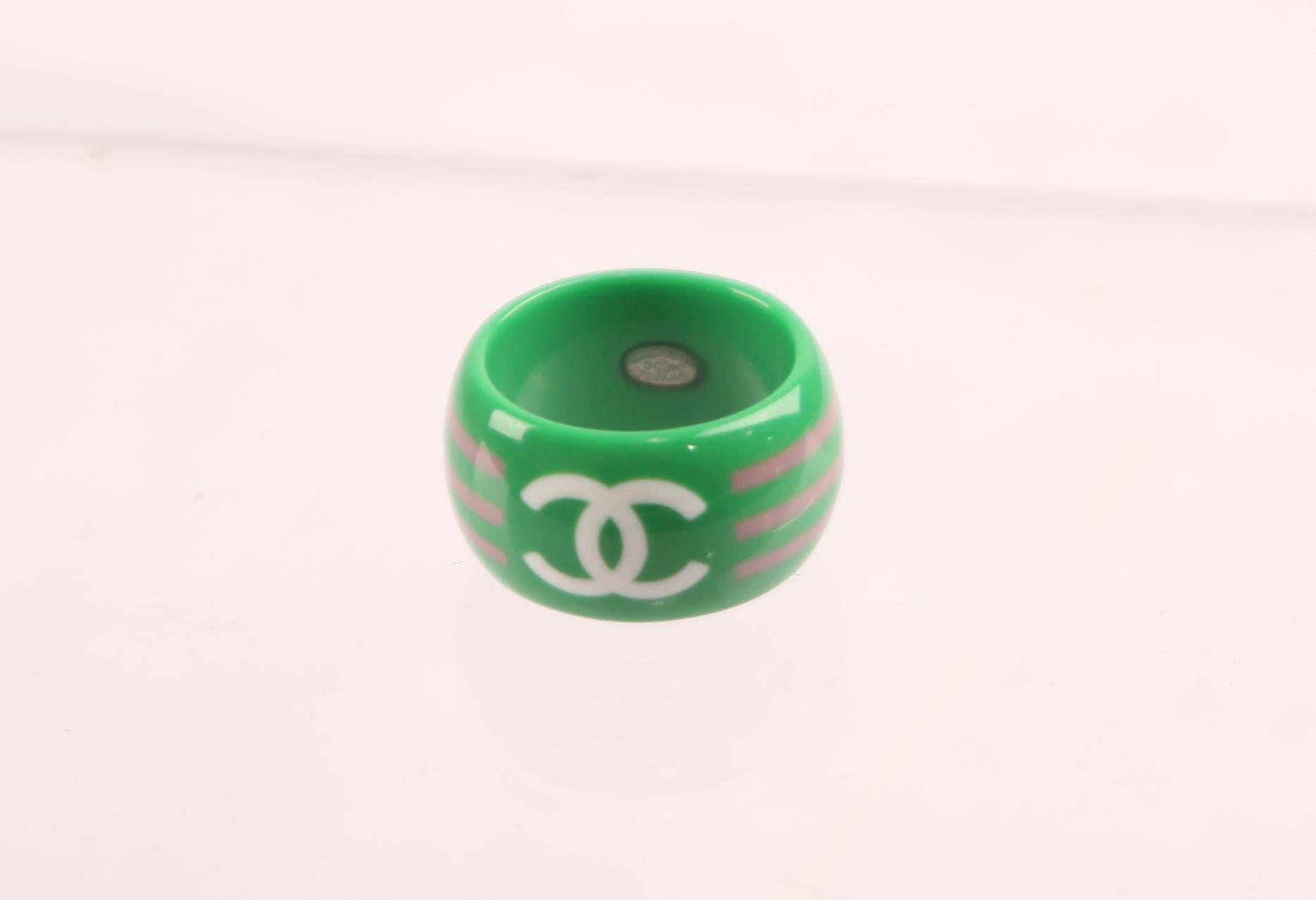 chanel resin ring