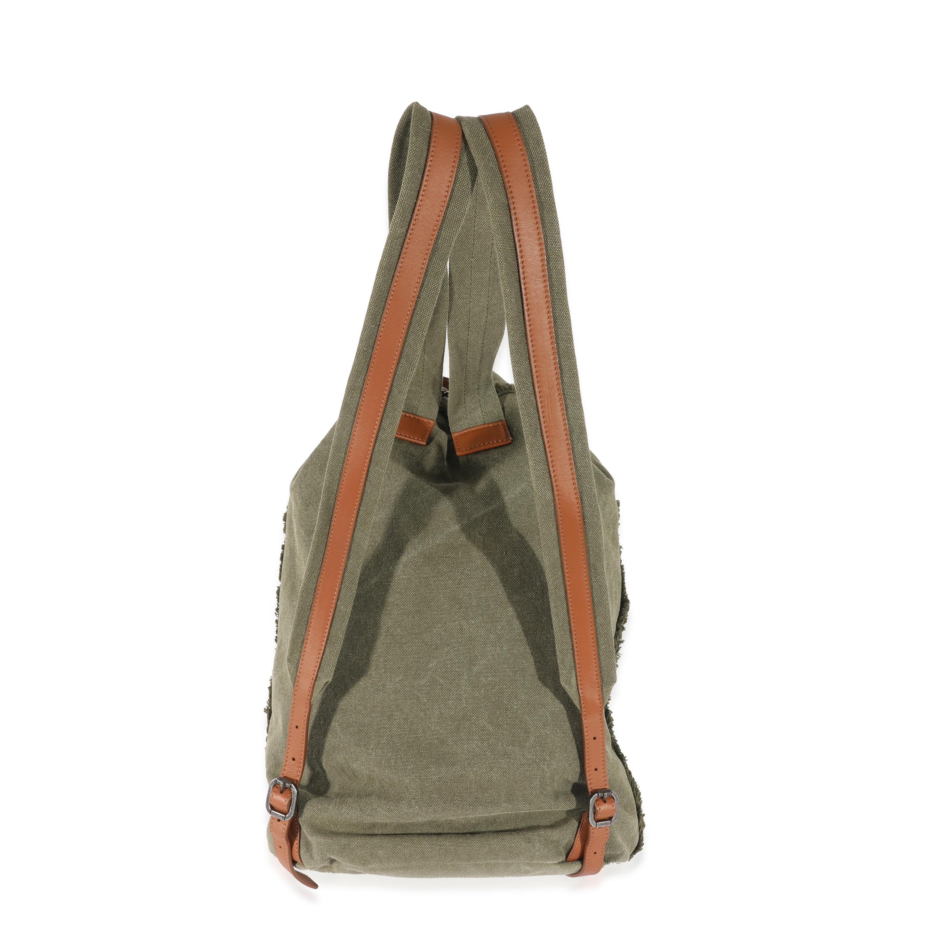 Chanel Green Sequin Canvas Cuba La Habana Backpack In Excellent Condition In New York, NY