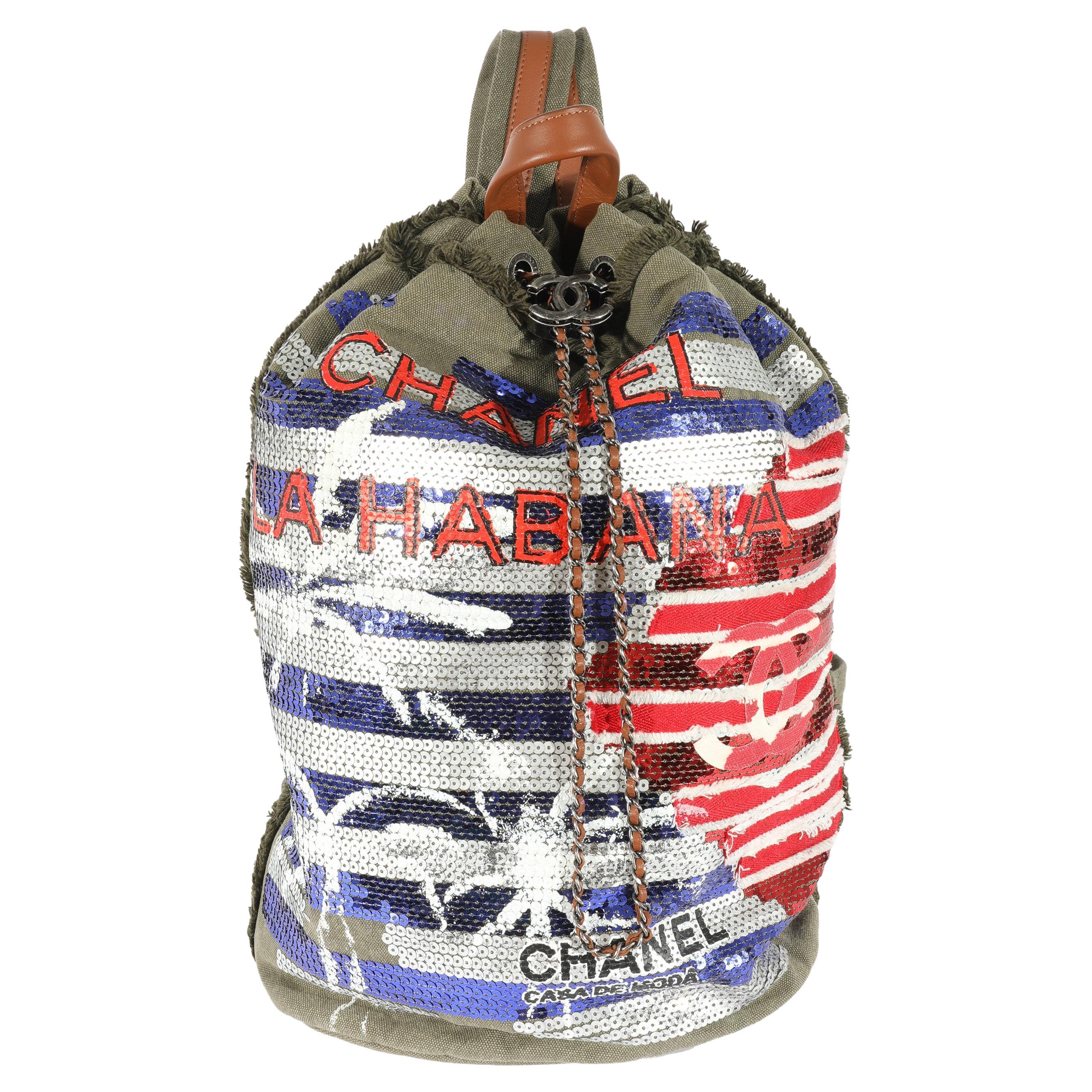 CHANEL bag Graffiti Limited Edition 2014 ART Runway backpack nwt at 1stDibs