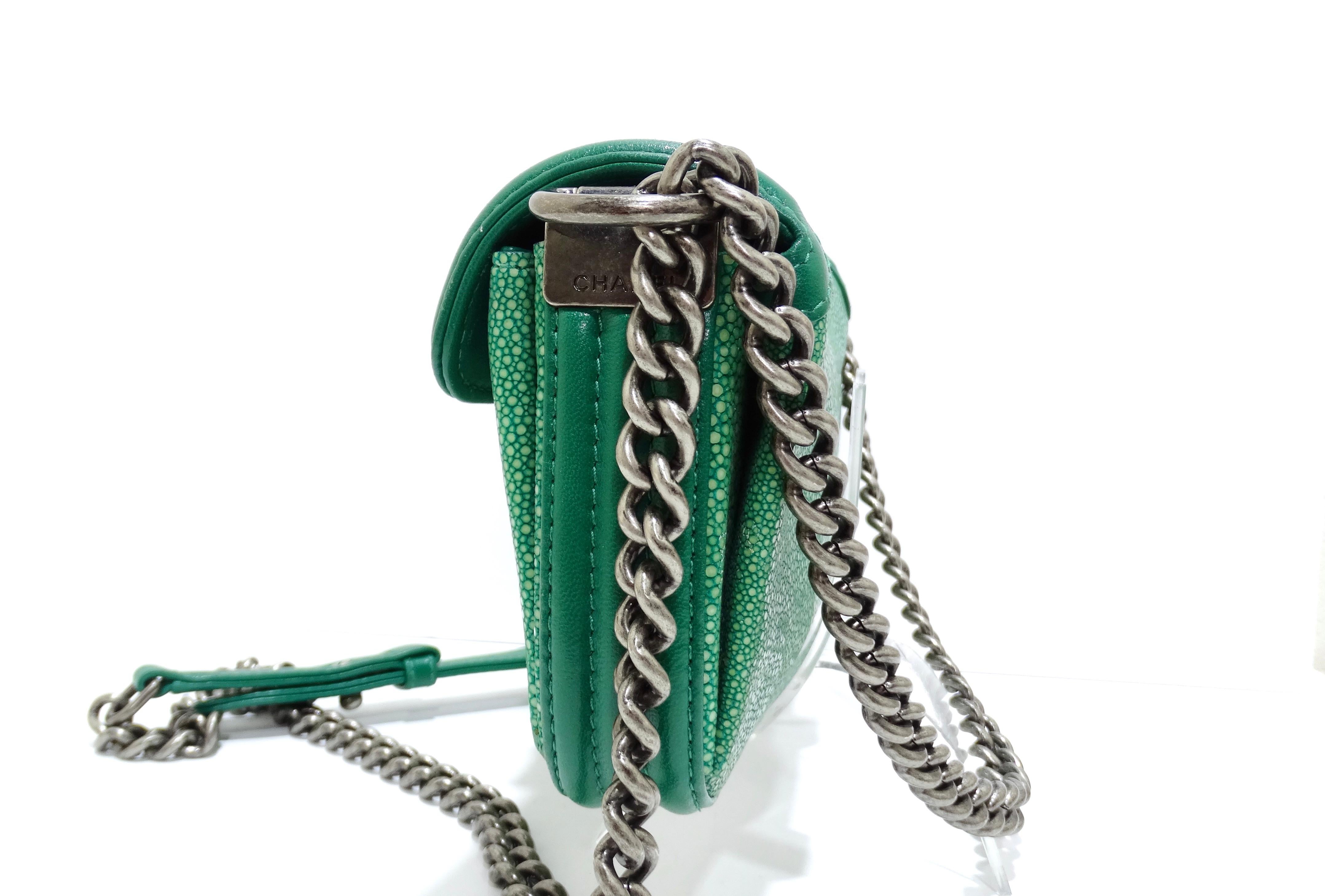 Women's Chanel Green Stingray HandBag