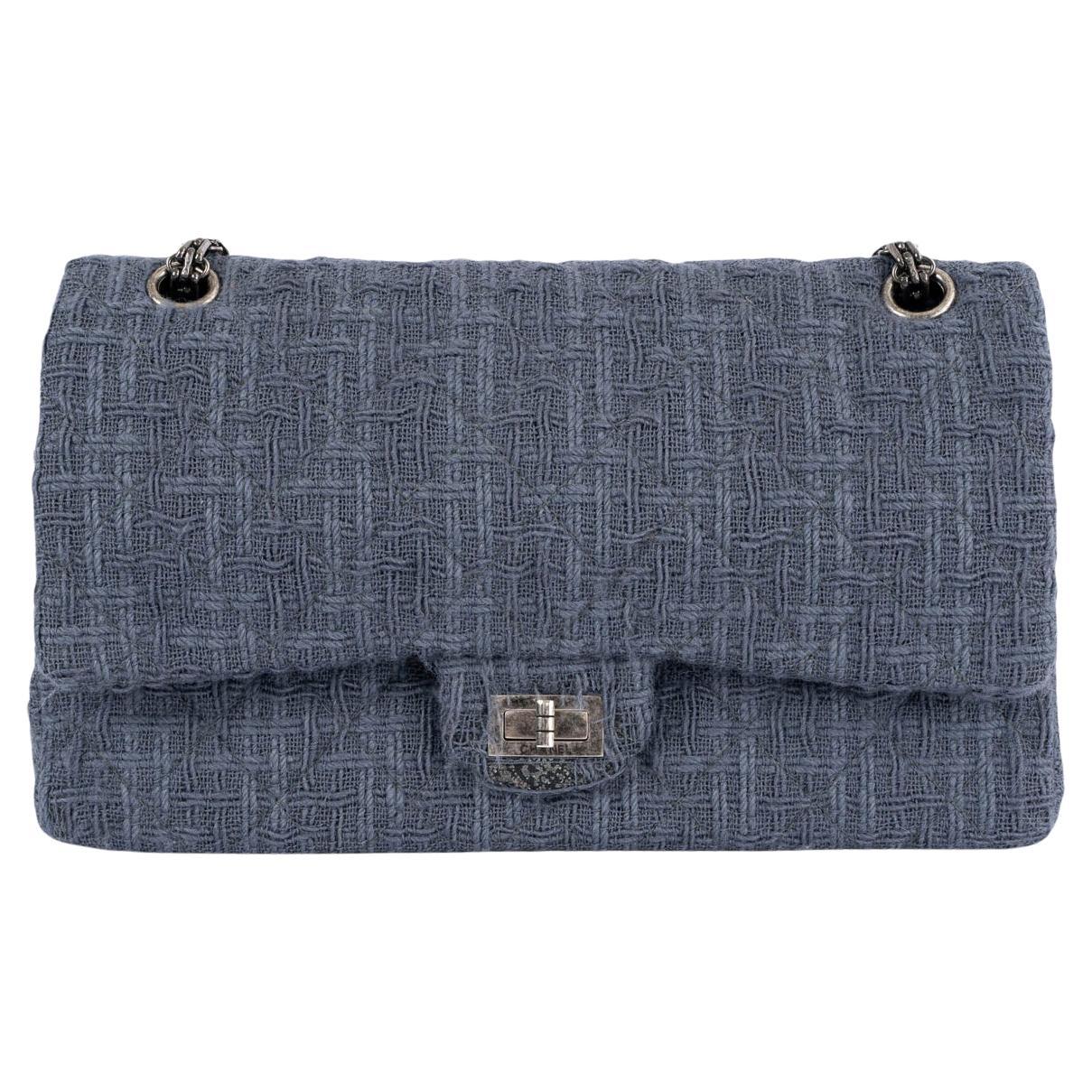 Chanel gris 2016 16A ROME 2.55 REISSUE 226 LARGE TWEED Sac à bandoulière à rabat